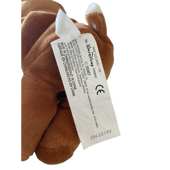 The Disney Store Reindeer Pooh Mini Bean Bag Plush 8” 1999 - Picture 7 of 7